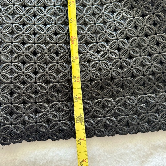 Leon Max Limited Edition Metallic Black Laser Cut Mini Dress Size 2 - Picture 7 of 10